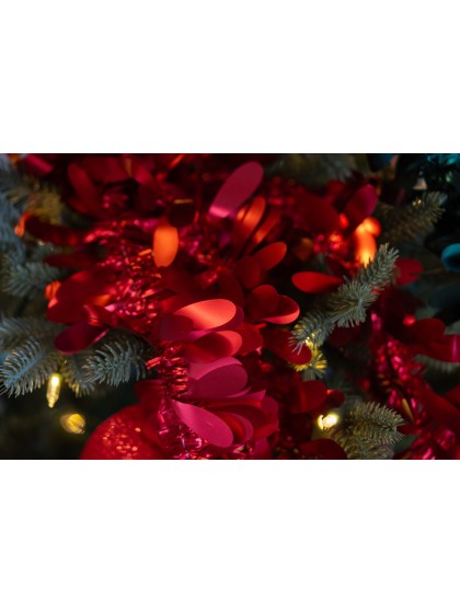 GUIRLANDE NOEL LIBELLULE ROUGE MAT 270 CM