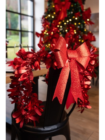 GUIRLANDE NOEL LIBELLULE ROUGE MAT 270 CM