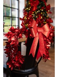 GUIRLANDE NOEL LIBELLULE ROUGE MAT 270 CM