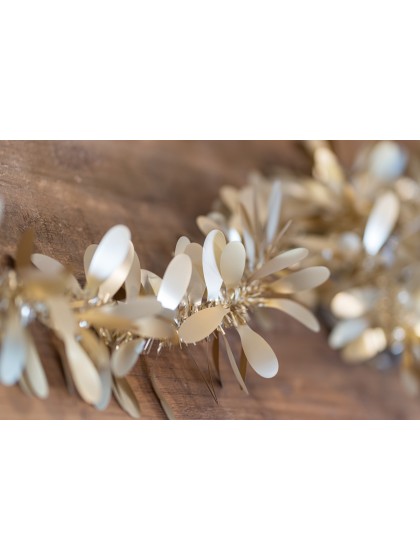 MATT GOLD TINSEL CHRISTMAS GARLAND 270 CM