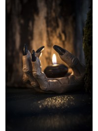 POLYRESIN WITCH HAND CANDLE HOLDER 23CM X 10CM X 9.5CM
