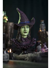 POLYRESIN WITCH BUST 23CM X 20CM X 45CM
