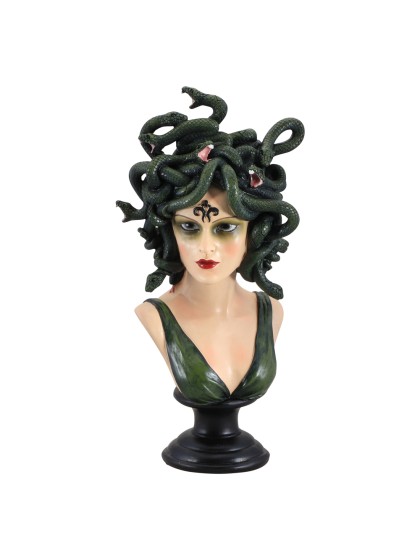 BUSTE POLYRESIN MEDUSA 18CM X 14CM X 37.5CM
