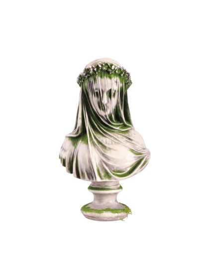 POLYRESIN GHOST LADY BUST 20CM X 14CM X 34CM