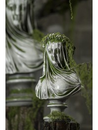 BUSTE POLYRESIN FRAU GEIST 20CM X 14CM X 34CM