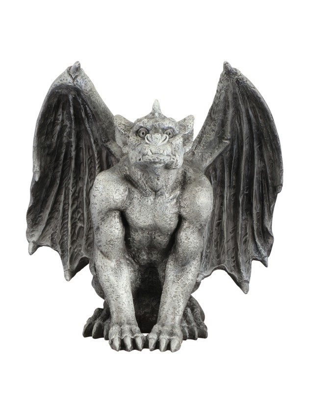 MAGNESIA GARGOYLE STATUE 53CM X 39CM X 54CM