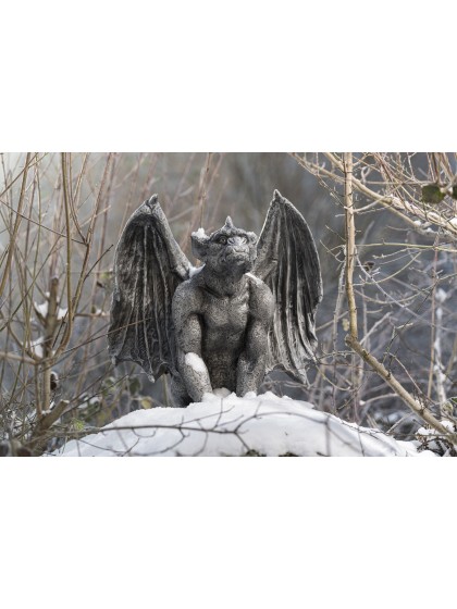 STATUE GARGOUILLE MAGNESIE 53CM X 39CM X 54CM