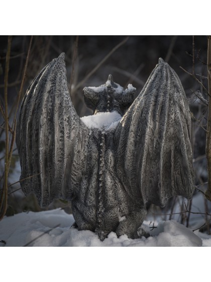 MAGNESIA GARGOYLE STATUE 53CM X 39CM X 54CM