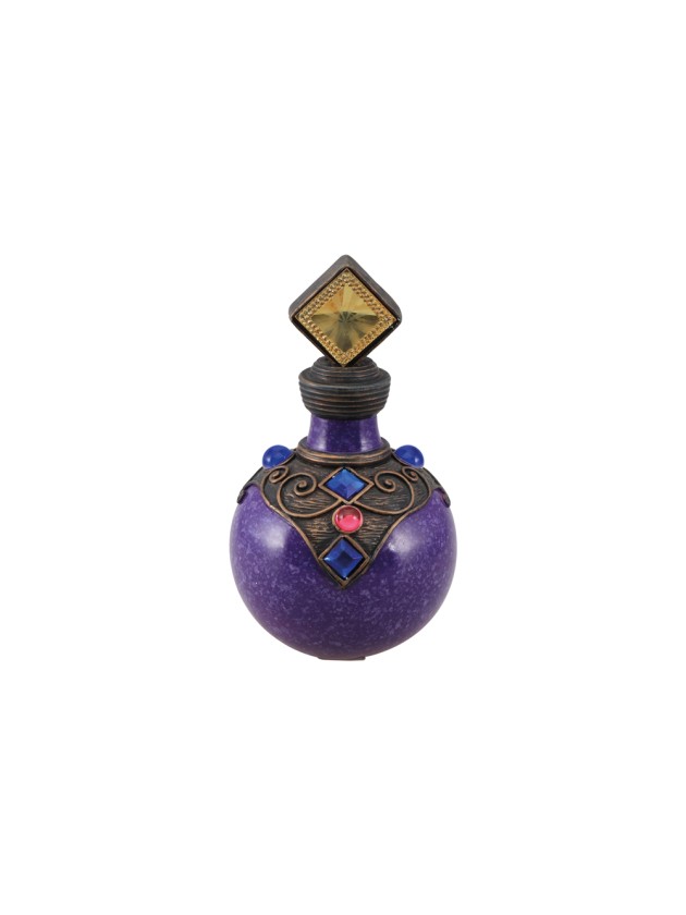 VIOLET MAGIC POTION POLYRESIN BOTTLE DIA 9.5CM X 16.5CM