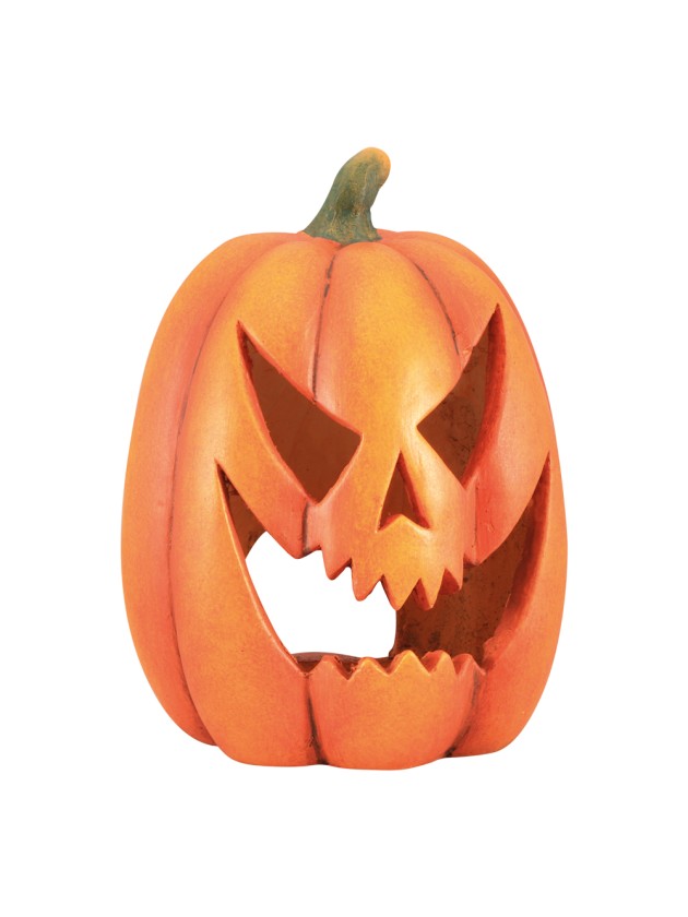 SCARY CARVED PUMPKIN 28CM X 26.5CM X 36CM