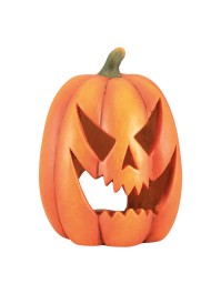 SCARY CARVED PUMPKIN 28CM X 26.5CM X 36CM