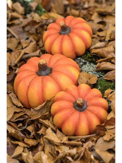 TERRACOTTA PUMPKIN 16.5CM X 16.5CM X 10.5CM