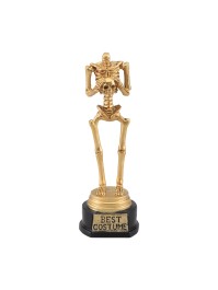 GOLDEN SKELETON TROPHY 6CM X 4.8CM X 18CM