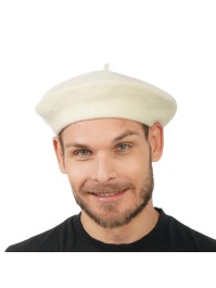 BARET WEISS 80% WOLLE Einheitsgröße