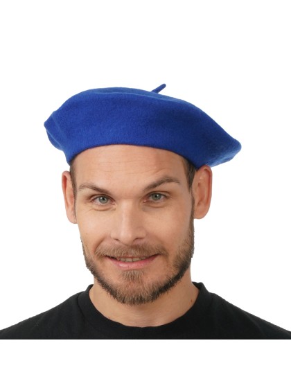 BLUE BERET 80% WOOL ONE SIZE