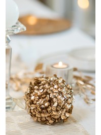 BUCHSBAUMKUGEL GOLD MATT DIA 13CM