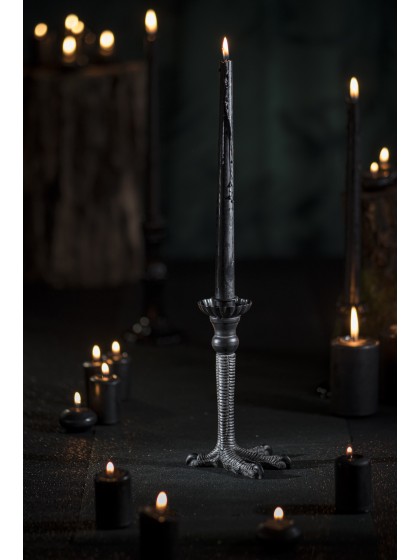 CHANDELIER POLYRESINE PATTE DE CORBEAU NOIR 10CM X 12CM X 19.5CM