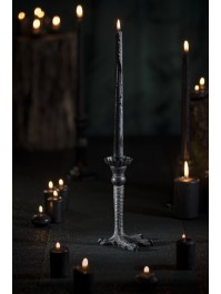 CHANDELIER POLYRESINE PATTE DE CORBEAU NOIR 10CM X 12CM X 19.5CM