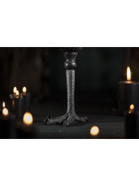 BLACK RAVEN\'S FOOT POLYRESIN CANDLE HOLDER 10CM X 12CM X 19.5CM
