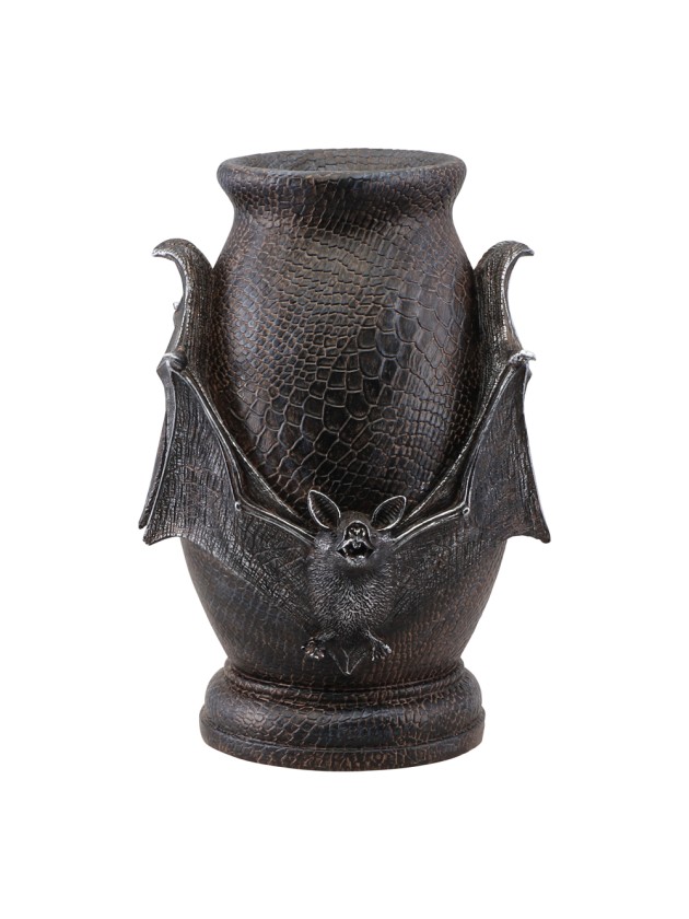 URNE POLYRESIN FLEDERMAUS EFFEKT PEAU AUS SCHLENGEL DIA 19CM X 26CM