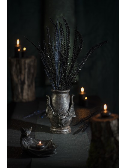 URNE POLYRESIN FLEDERMAUS EFFEKT PEAU AUS SCHLENGEL DIA 19CM X 26CM