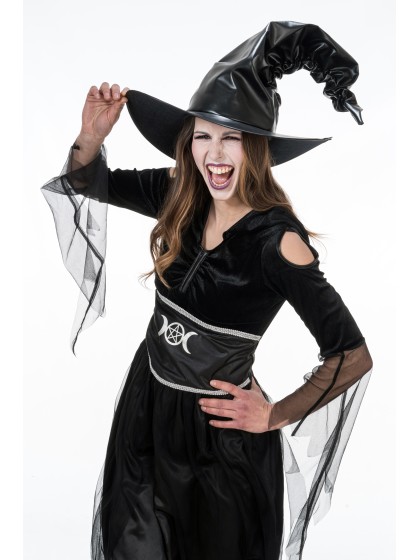 WITCH HAT LEATHER LIKE DIA 44CM X 40CM