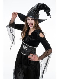 WITCH HAT LEATHER LIKE DIA 44CM X 40CM