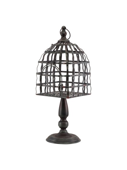 BIRD CAGE ON STAND 18CM X 18CM X 51CM