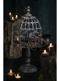 BIRD CAGE ON STAND 18CM X 18CM X 51CM