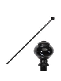 METAL WALKING CANE BALL MARBLE FINISH EFFECT 6CM X 95CM