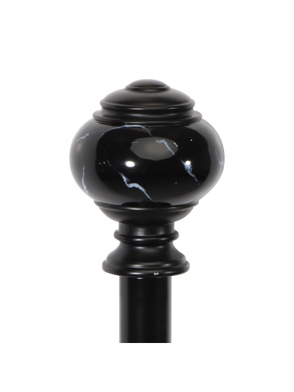 METAL WALKING CANE BALL MARBLE FINISH EFFECT 6CM X 95CM