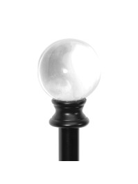METAL WALKING CANE CRYSTAL BALL 6CM X 94.5CM
