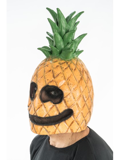 LATEX MASK PINEAPPLE HEAD 20CM X 20CM X 40CM