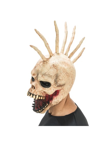 LATEX MASK PUNK SKULL HEAD 22CM X 45CM