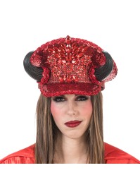 RED DEVIL HAT 27CM X 30CM X 17CM