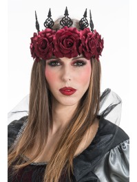 COURONNE 5 ROSES 30CM X 14CM