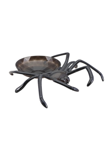 SCHALE KUNSTSTOFF SPINNE SCHWARZ 22CM X 24CM X 6CM