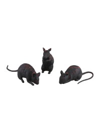 SOURIS ENSANGLANTEE - 3 ASS 12CM X 3.5CM X 8CM