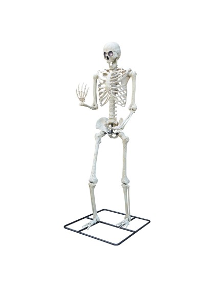 GIANT STANDING SKELETON WITH LED EYES 317.5CM