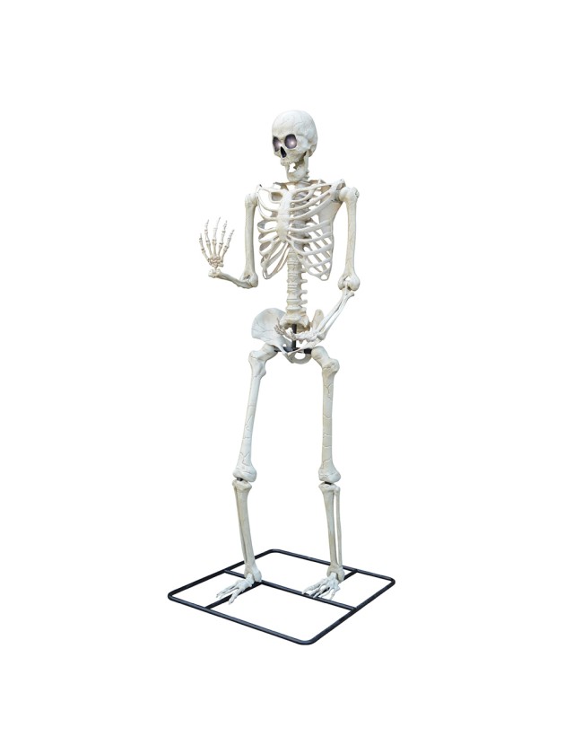 GIANT STANDING SKELETON WITH LED EYES 317.5CM