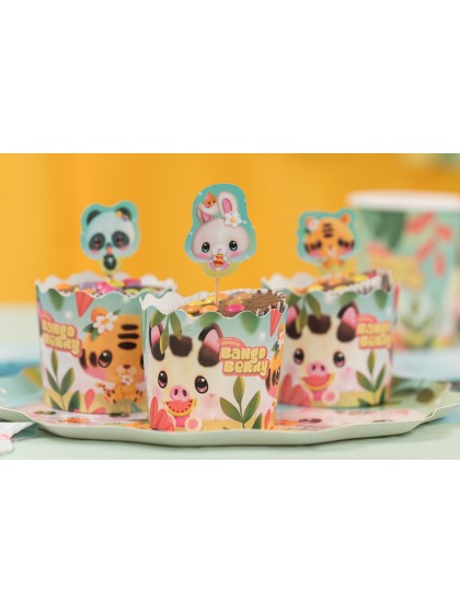 SET 12 FORM CUPCAKES PAPIER BANGOBERRY © DIA 6CM/7.5CM X 6CM