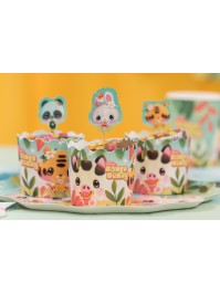 SET 12 PAPER CUPCAKE MOULDS BANGOBERRY © DIA 6CM/7.5CM X 6CM