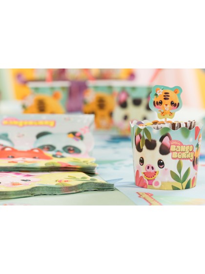 SET 12 FORM CUPCAKES PAPIER BANGOBERRY © DIA 6CM/7.5CM X 6CM