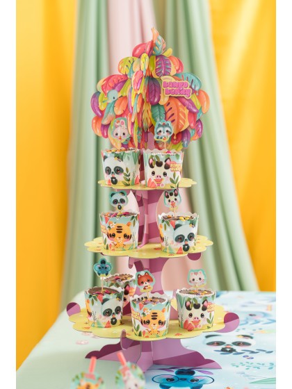 PAPER CUPCAKE STAND BANGOBERRY © DIA 29.3CM/22.8CM/17.3CCM X 63.7CM