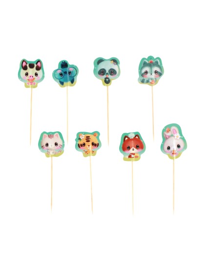 SET 8 PICKS CUPCAKES BANGOBERRY © 3CM X 8CM