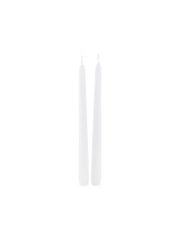 PACK 10 BOUGIES FLAMBEAU BLANC 7H DIA 2CM X 25CM