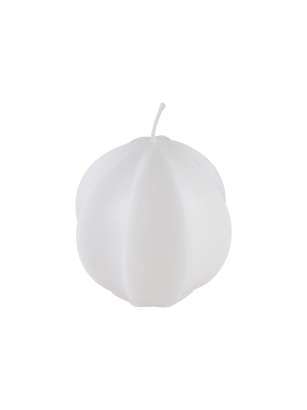 WHITE CARAMBOLA CANDLE 7.1CM X 7.1CM X 7.2CM