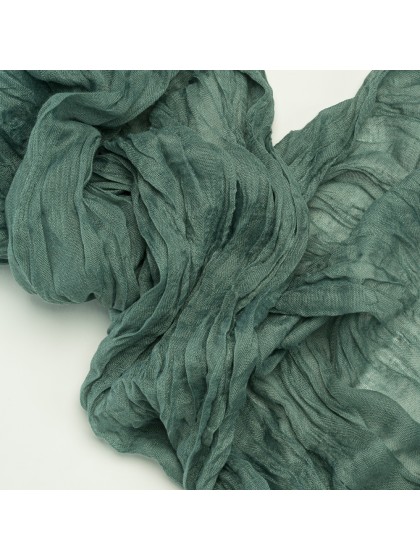 CHEMIN DE TABLE XL GAZE OLIVE 90CM X 3M