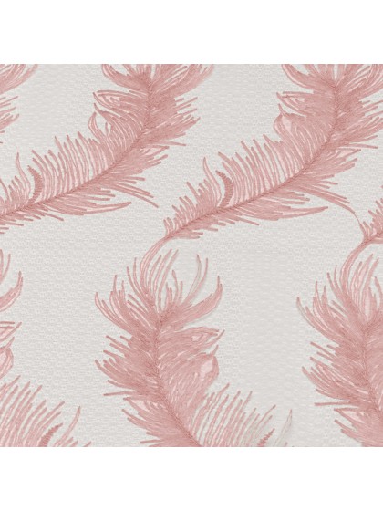 CHEMIN DE TABLE AIGRETTE ROSE POUDRE 27CM X 3M