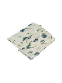 4 SERVIETTEN BAUMWOLLKREPP BLEUETS 40CM X 40CM